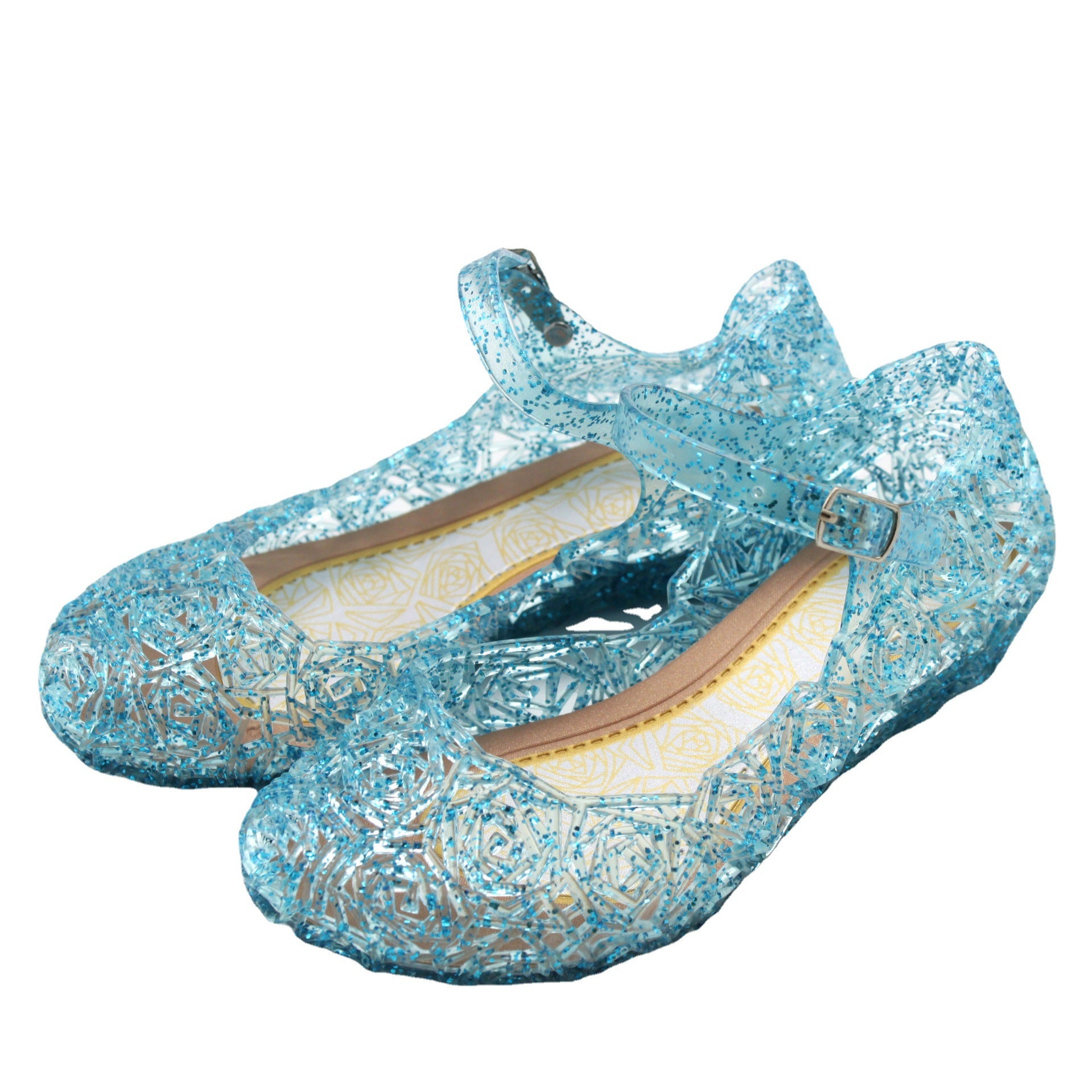 Frozen Elsa Cinderella Crystal High Princess Sandals