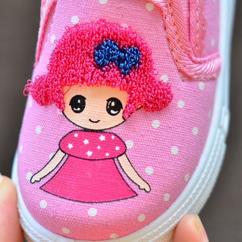 Escarpins princesse coréens pour enfants Chaussures souples pour tout-petits