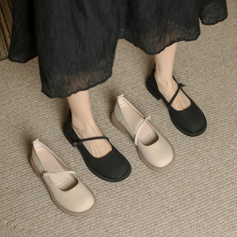 Women's Mary Jane Summer Wanwan Lei Style Gentle Casual Shoes