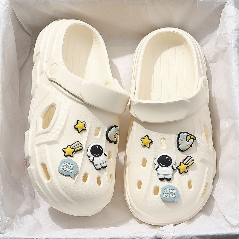 Women's Hole Summer Outdoor Cartoon Closed Toe Women's Shoes