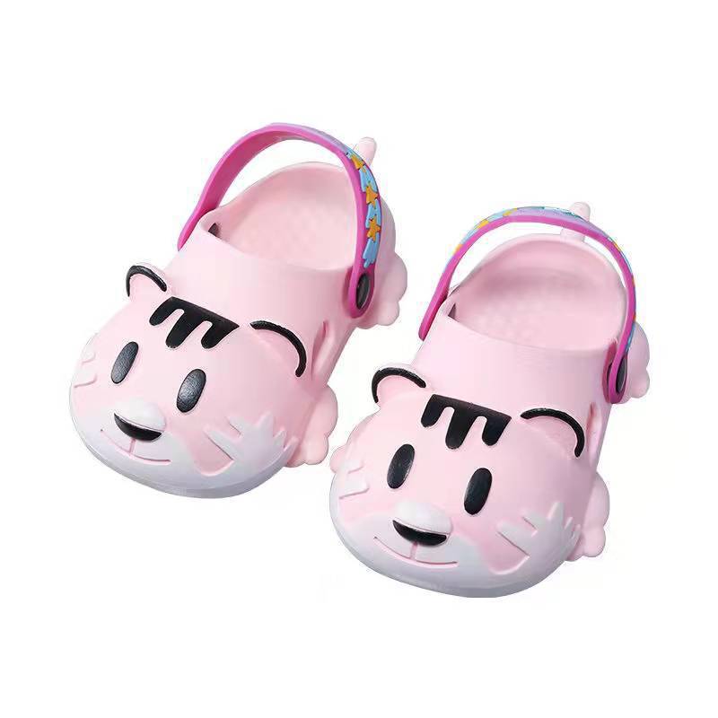 Children's Tiger Closed Toe Hole Cute Outdoor Sandals