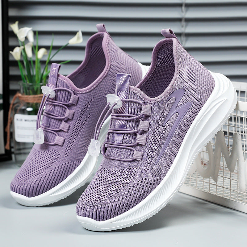 Women's Walking Spring Flying Woven Seamless Breathable Women's Shoes