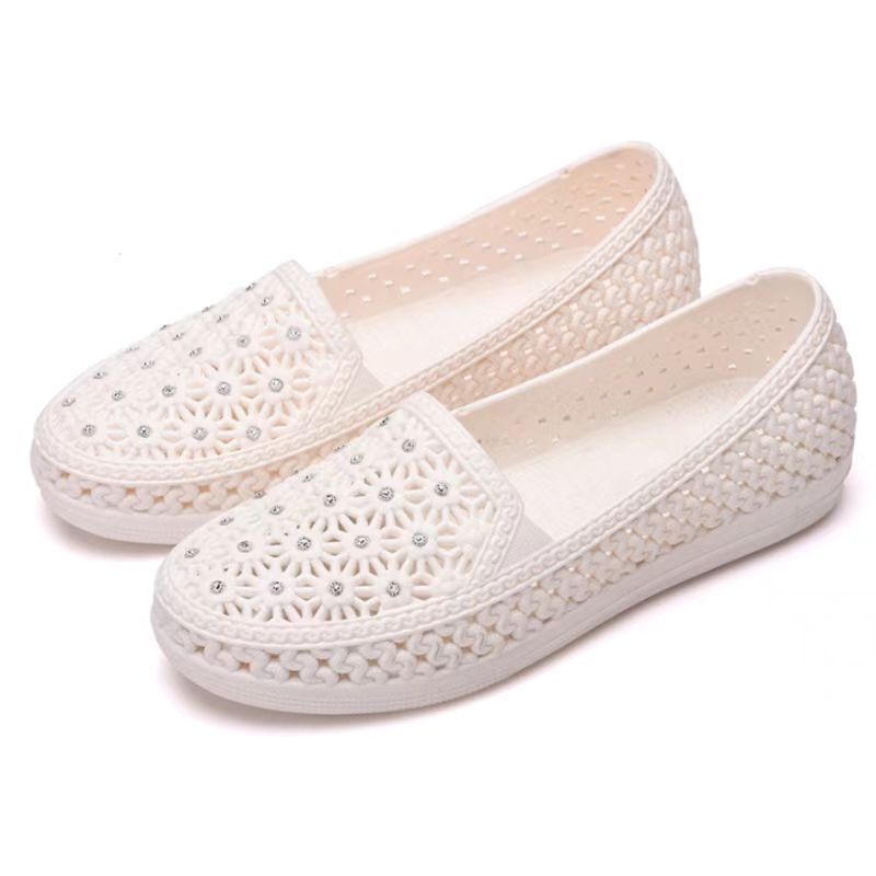 Women's Summer Closed Toe Hole Flat Nurse Women's Shoes