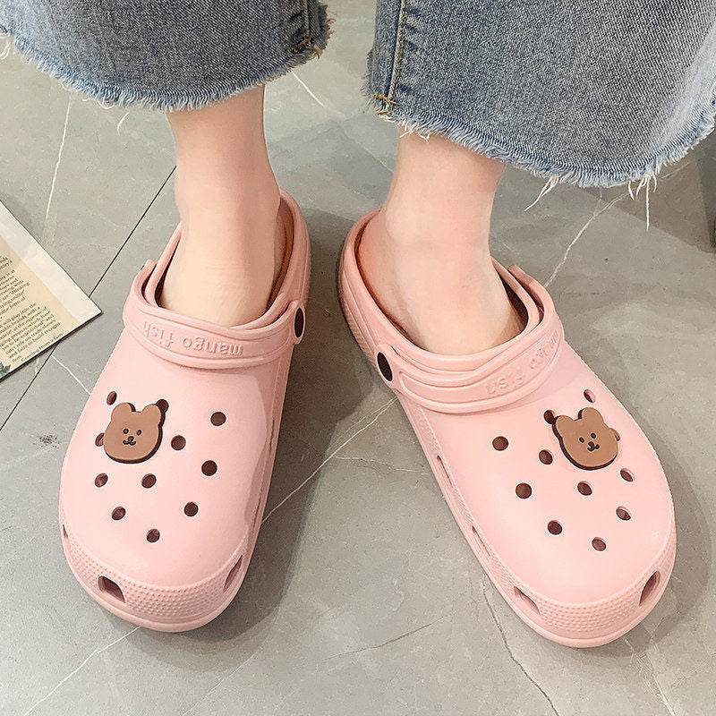 Women's Cute Cartoon Hole Fashion Outer Wear Women's Shoes