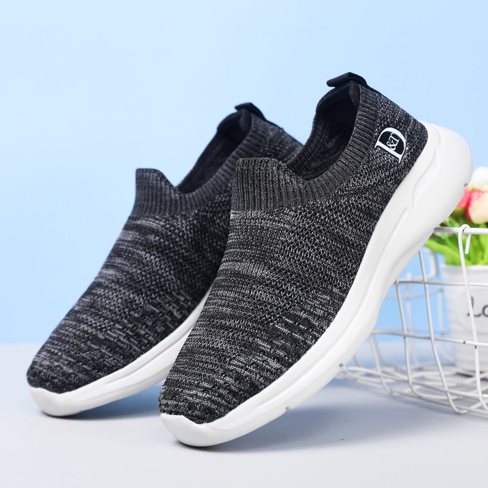 Chaussures pour femmes et hommes Old Cloth Mother Mesh respirantes à une pédale pour femmes