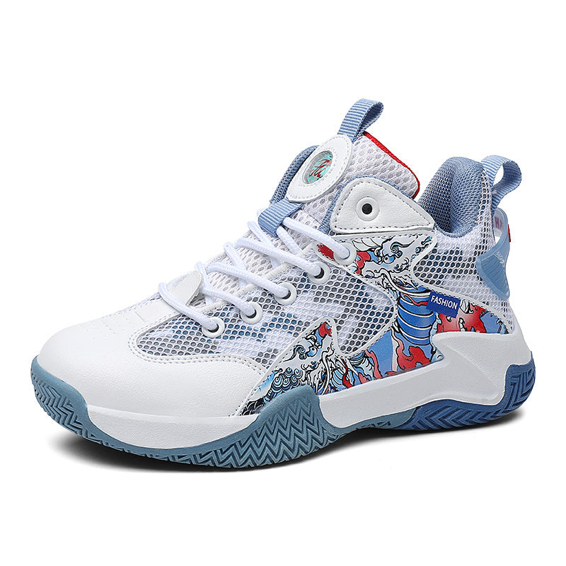 Children's Basketball Spring Boys Medium Big Professional Sneakers