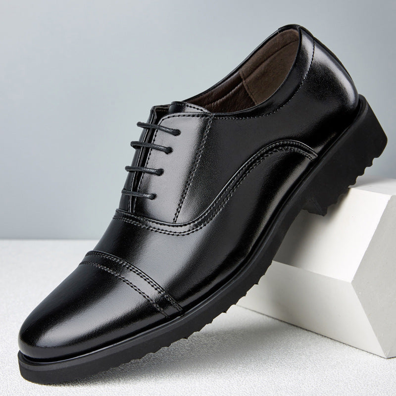 Zapatos de cuero profesionales de tres secciones de ropa Formal para hombres