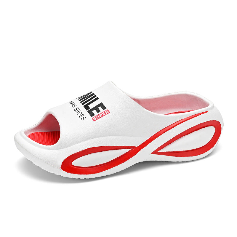 Men's Slip-on Feeling Home Couple Beach Platform Flip Flops