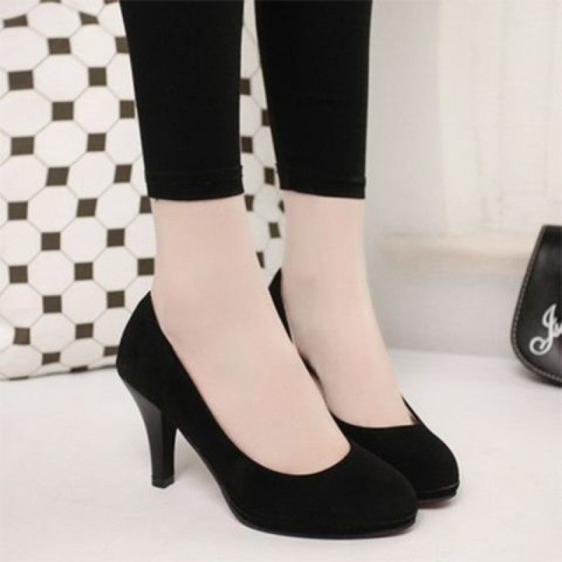 Women's Round Toe Waterproof Platform Etiquette Of Women's Shoes