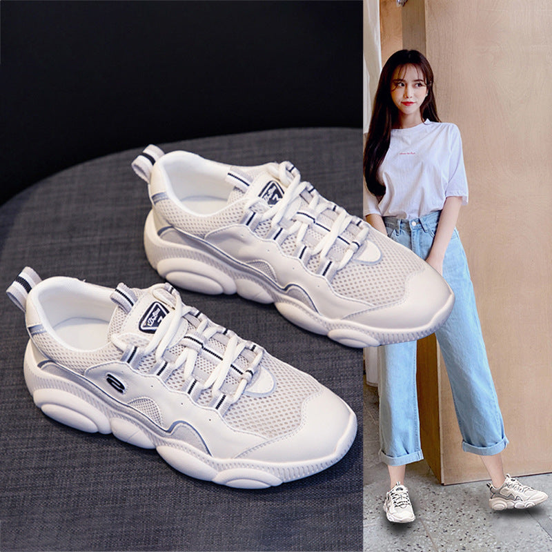Women's Bottom Dad Korean Style Versatile Breathable Casual Shoes