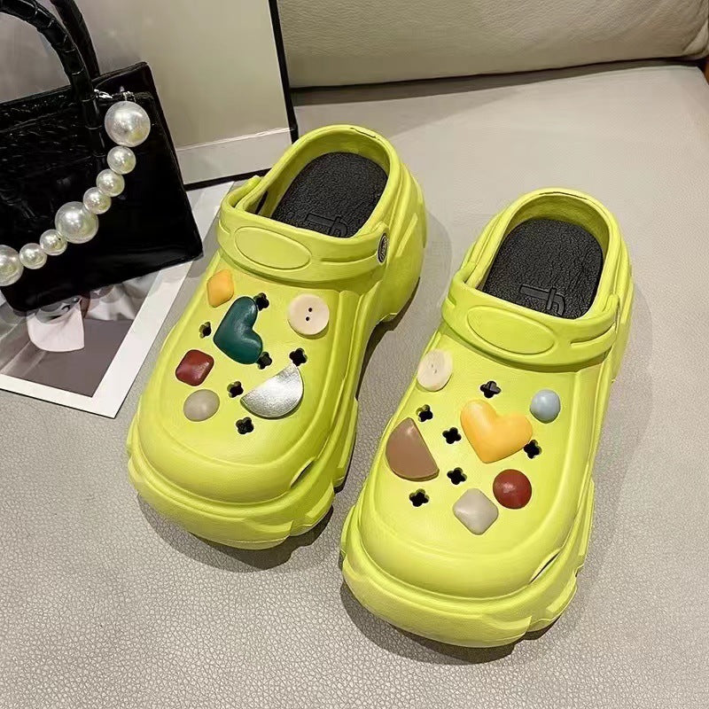 Women's Thick Bottom Cartoon Dog Outdoor Summer Women's Shoes