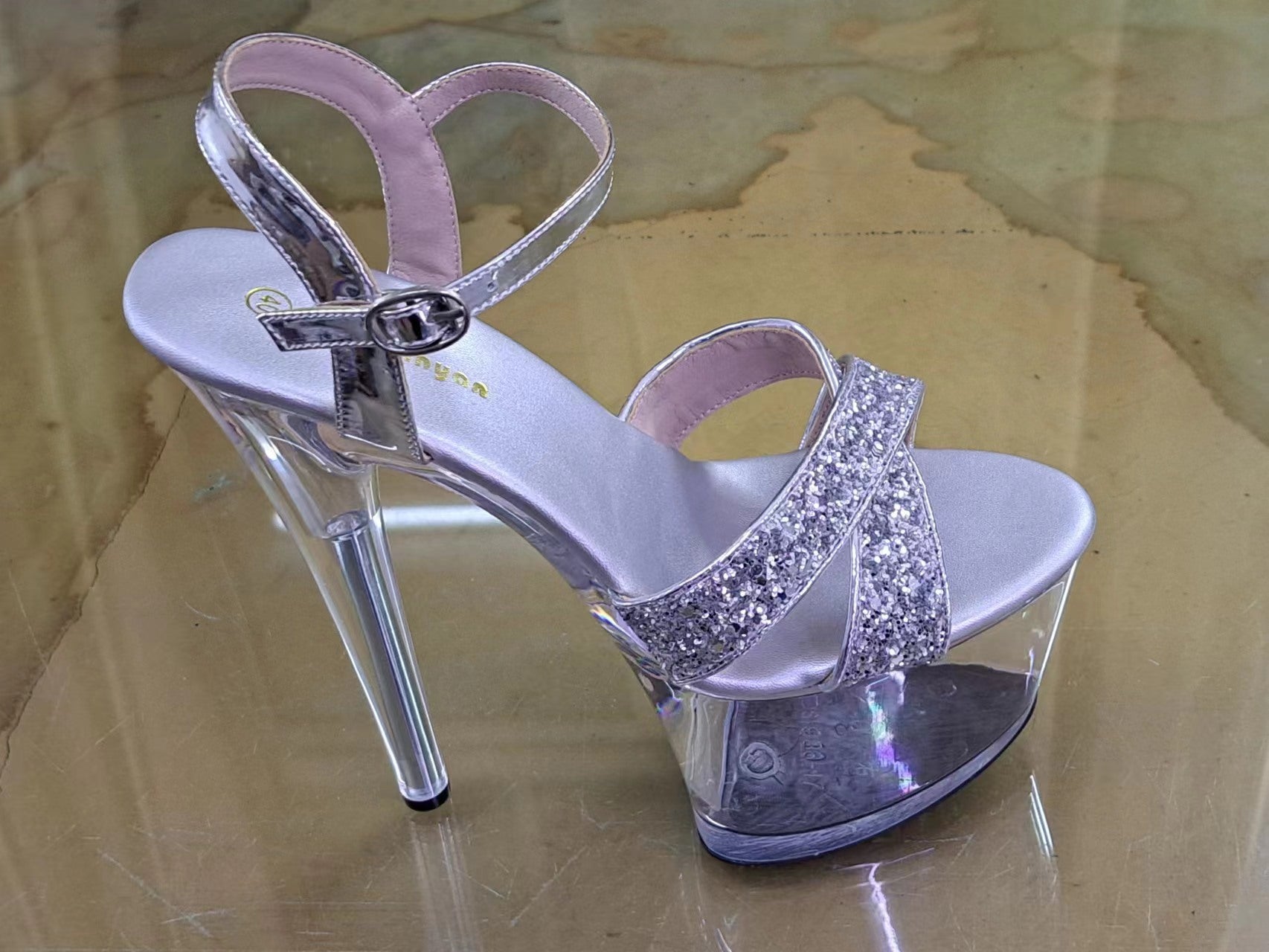 Chaussures de mariage à paillettes pour hommes et femmes, chaussures de discothèque à la mode de printemps, chaussures imperméables à plateforme