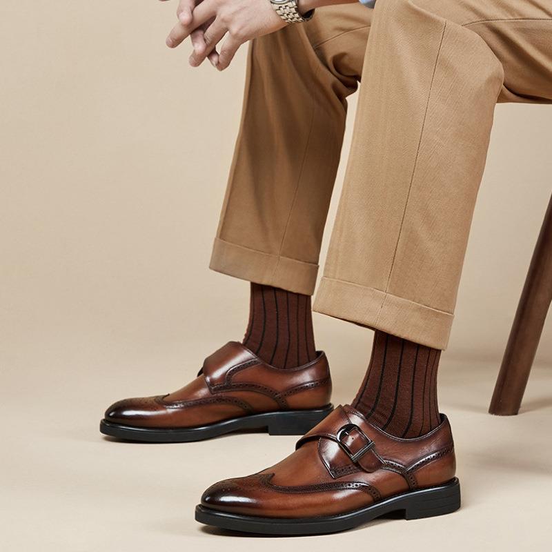 Men's British Korean Business Formal Wear Leather Shoes