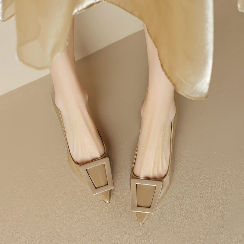 Unique Women's Stiletto Spring Pointed-toe Authentic Women's Shoes