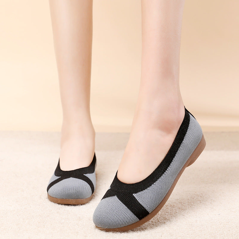 Women's Feet Slip-on Lofter Flat Comfortable Mesh Canvas Shoes