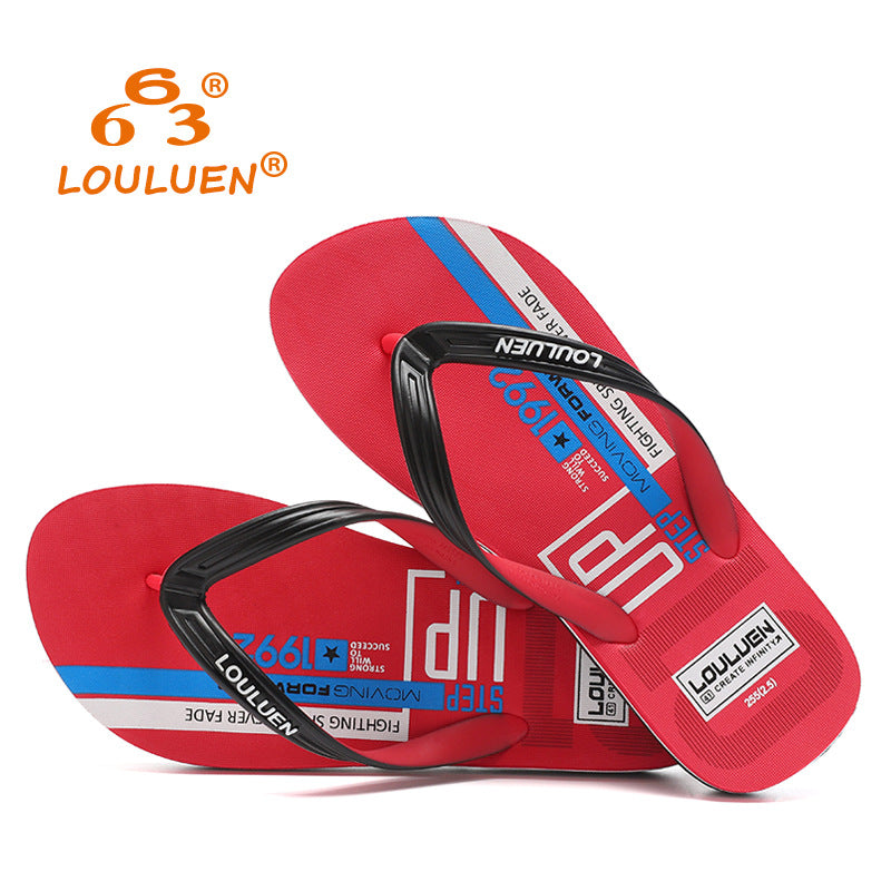 Herren rutschfeste Persönlichkeit Trend Jugend weniger Strand Flip Flops