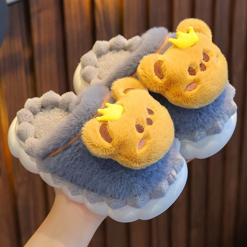 Children's Winter Cotton Furry Bags Warm Infants Kid's Shoes