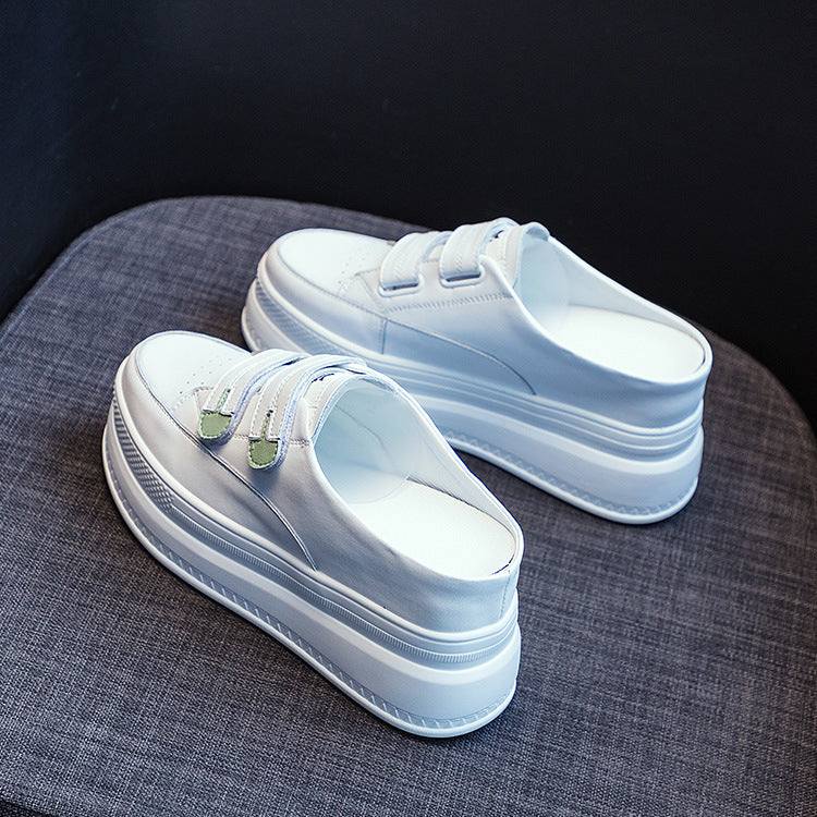 Zapatillas individuales con Muffin de plataforma cómoda y transpirable de Velcro para mujer