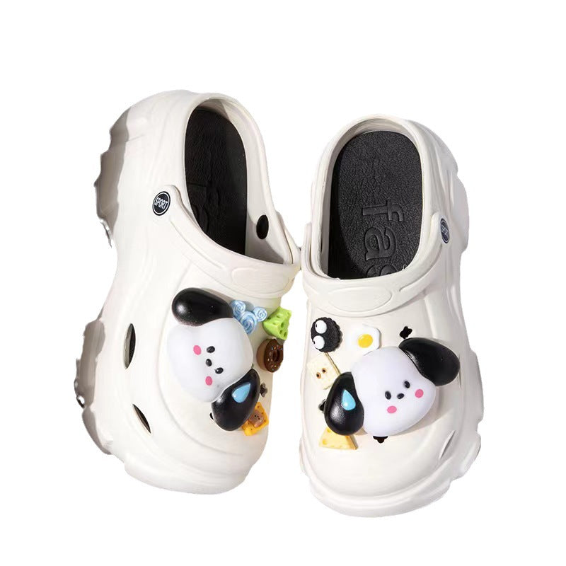 Women's Thick Bottom Cartoon Dog Outdoor Summer Women's Shoes