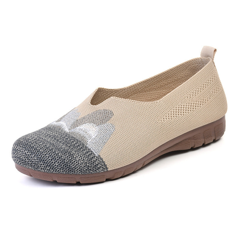 Women's Sole Comfortable Mom Flat Round Head Women's Shoes