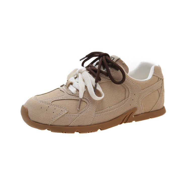 Damen Frühling Beauty Style Retro Plateau Dad Sports Höhe erhöhende Turnschuhe