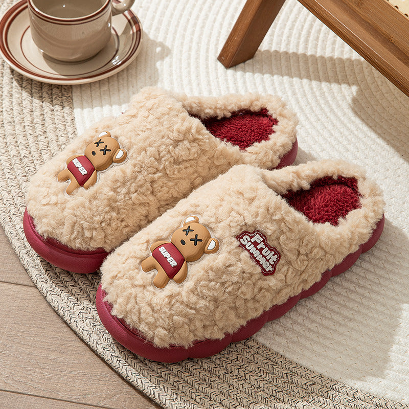 Women's & Children's Bath Light Cotton Hole Home Winter Kid's Shoes