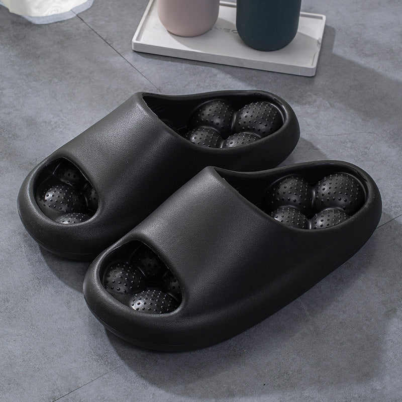 Zapatillas de baño casa de baño con hueco plataforma cómoda ligera para mujer