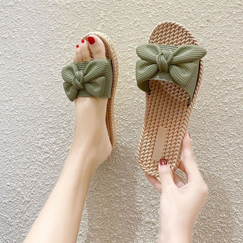 Women's Summer Outdoor Wear Autumn Fashion Bowknot Sandals