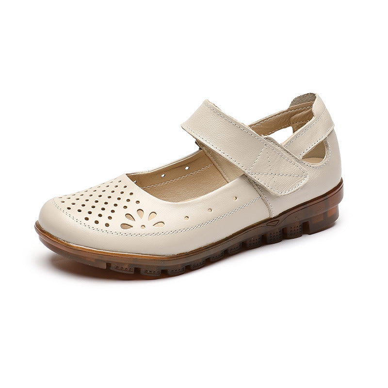 Women's Comfortable Genuine Shallow Mouth Tendon Sandals