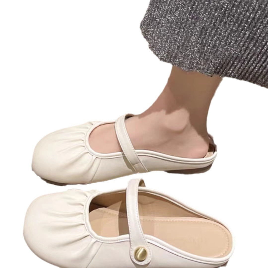 Women's Soft Bottom Closed Toe Half For Sandals