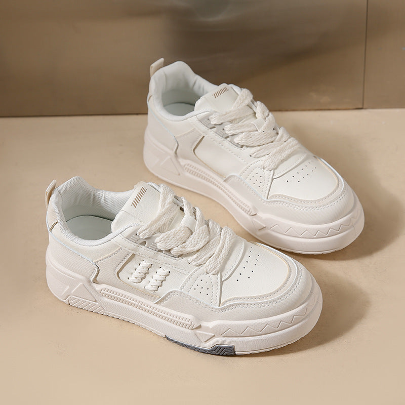 Women's Autumn Platform White Korean Versatile Sneakers