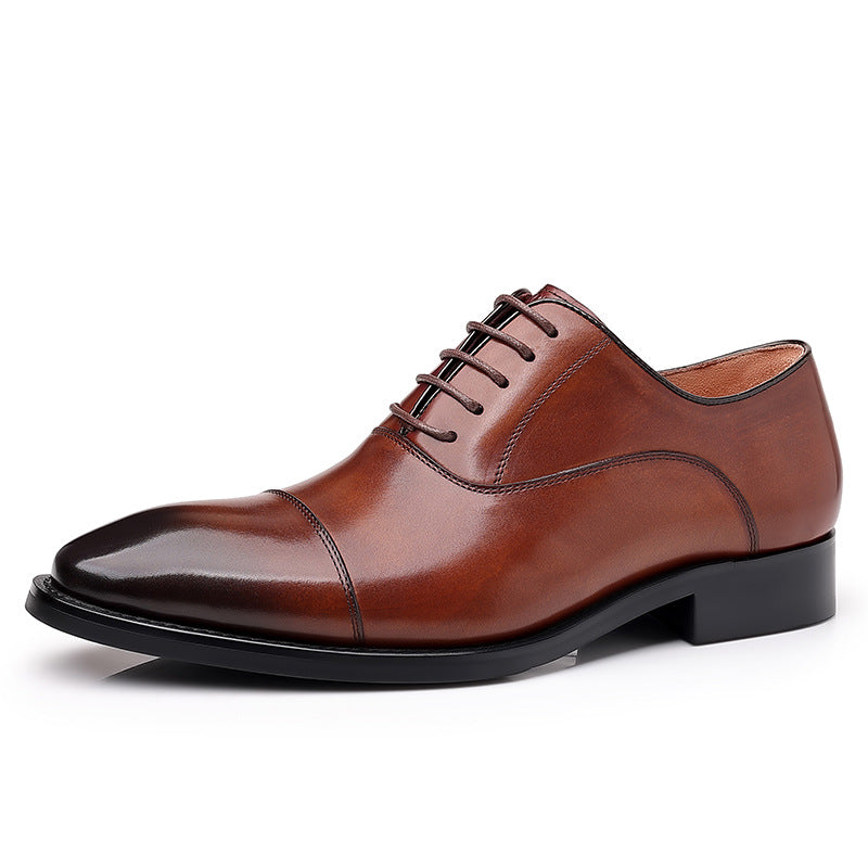 Herren-Schuhe aus atmungsaktivem Business-Formal-First-Layer-Rindsleder