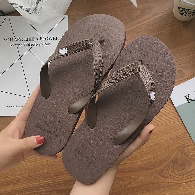 Bequeme Flip-Flops für Damen im Freien, einfache Flip-Flops für den Strand am Meer