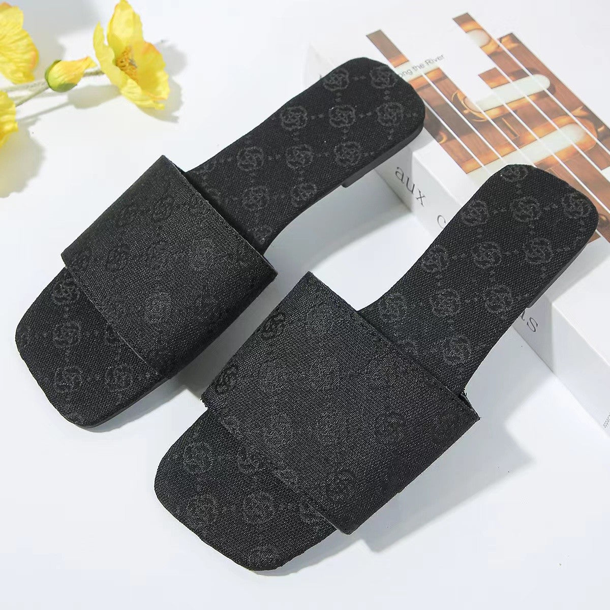 Size Flat Bottom Female Square Toe Outer Sandals