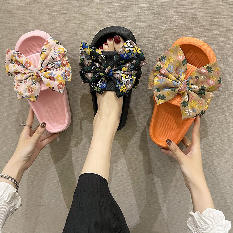 Women's Cute Big Bow Summer Outdoor Fashion Slippers