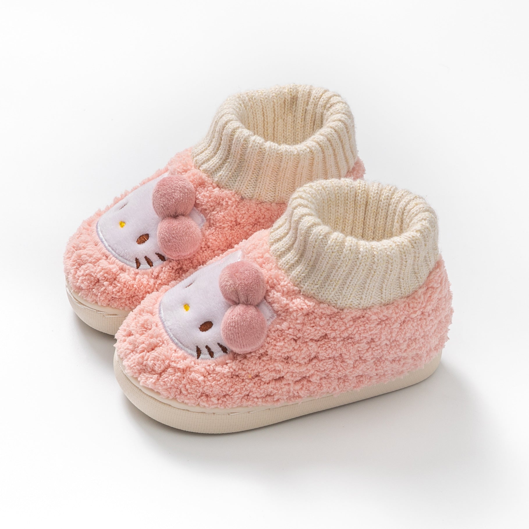 Chaussures chaudes et mignonnes en coton Hello Kitty pour enfants