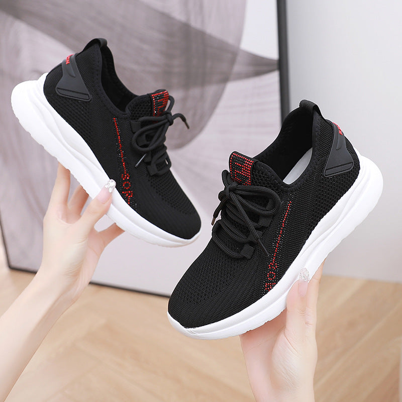 Women's Face Breathable Mom Korean Style Stylish Soft Casual Shoes