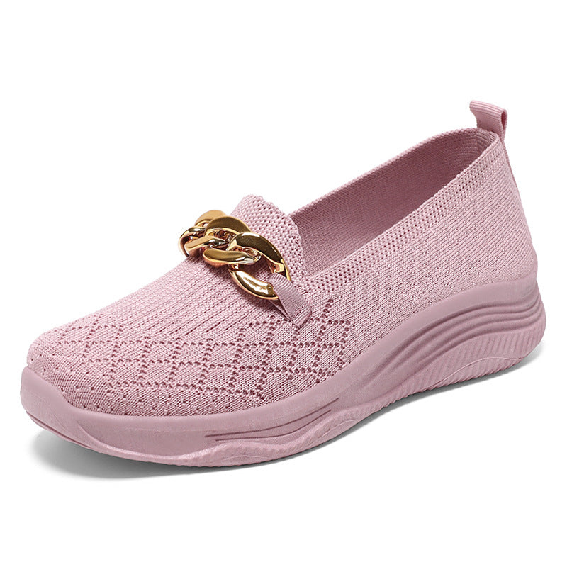 Atmungsaktive Plateau-Loafer im koreanischen Stil für den Frühling für Damen