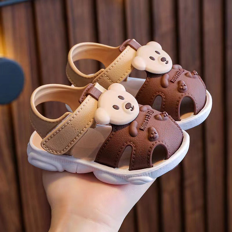 Summer Closed Toe Vulnerability Breathable Year-old Kid's Shoes