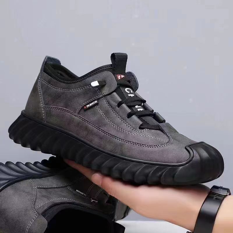 Men's Breathable Trends Outdoor Green Soft Bottom Sneakers