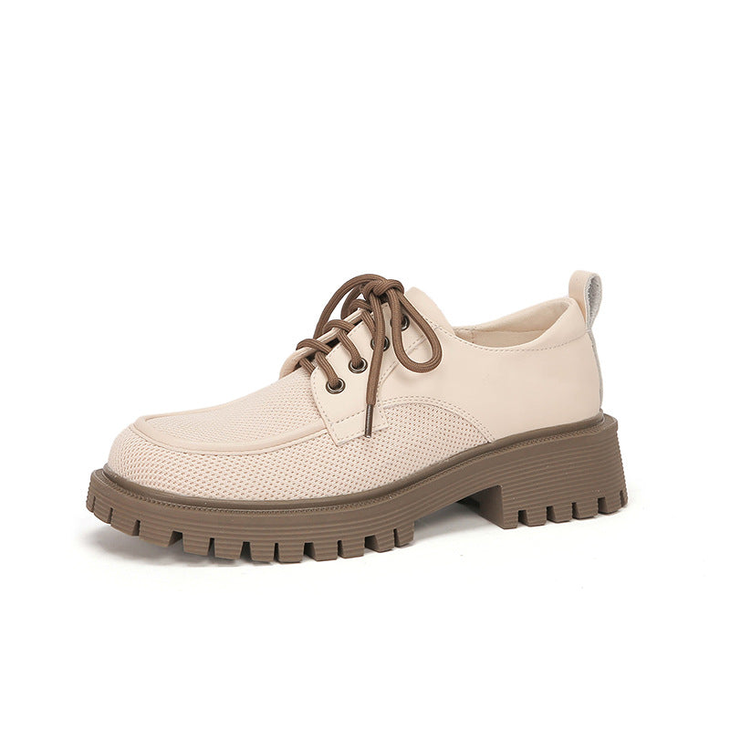 Atmungsaktive Spring Grape Mom-Loafer mit Plateausohle für Damen