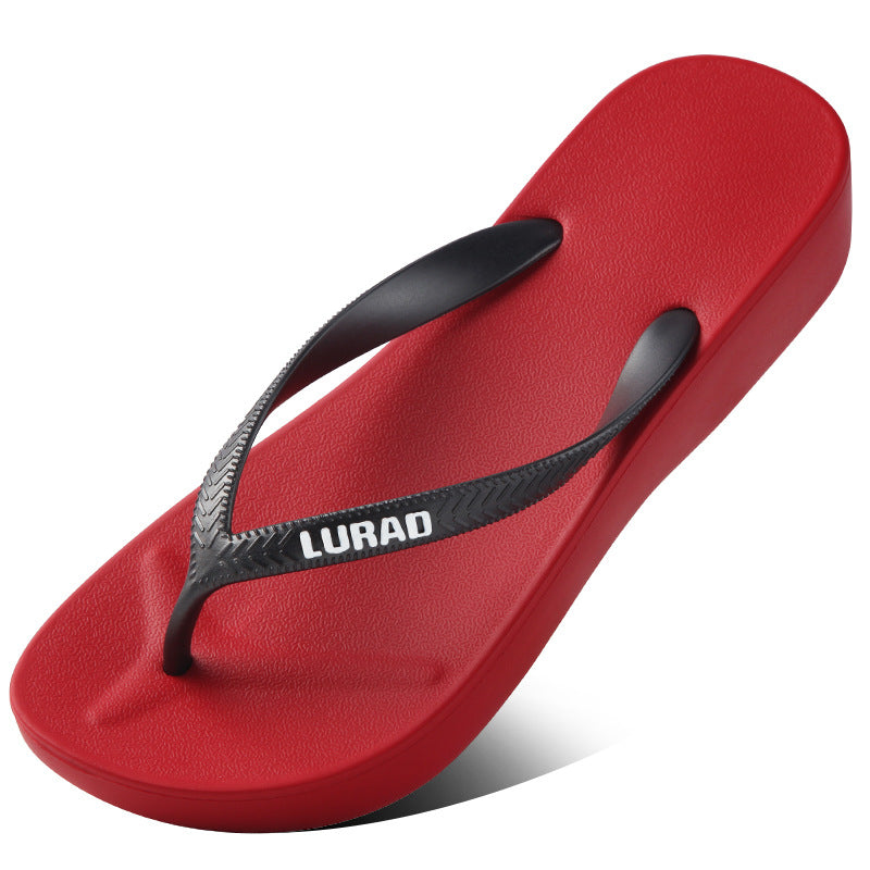 Women's Summer Wedge Flip-flops Outer Wear Thick Flip Flops