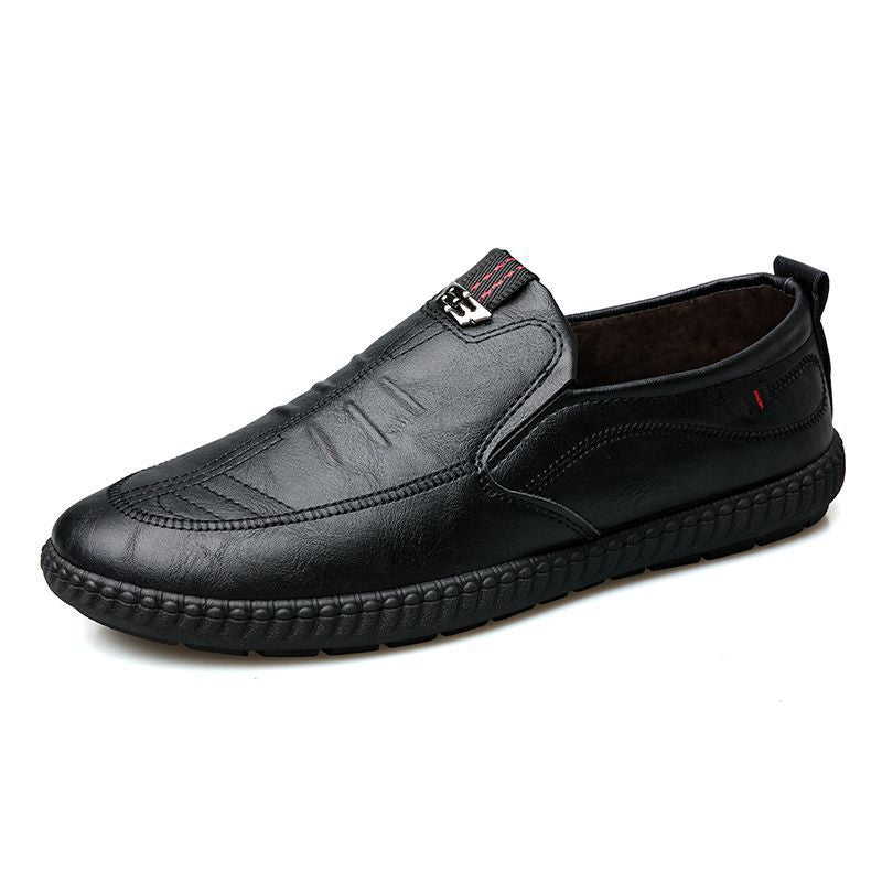 Men's Spring Soft Bottom Non-slip Wear-resistant Leather Shoes