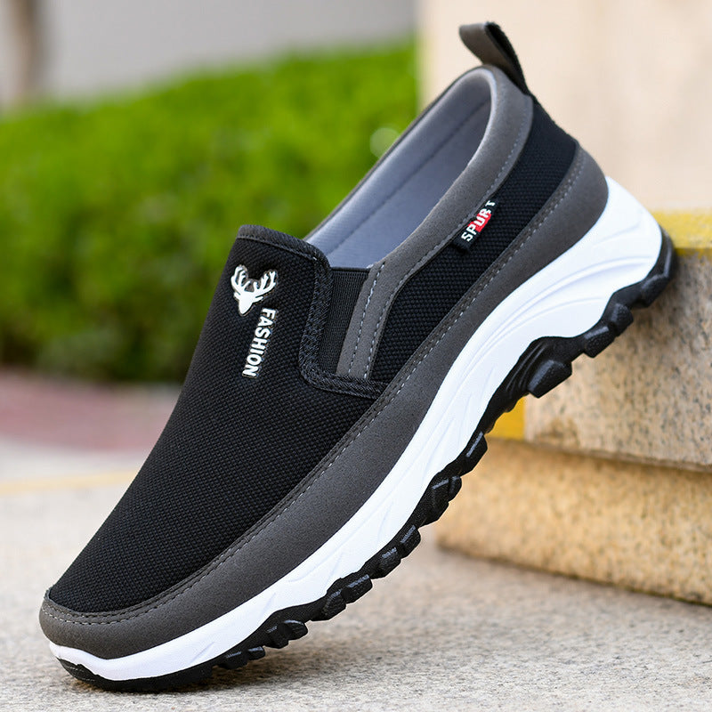 Men's Summer Mesh Surface Slip-on Comfortable Breathable Casual Shoes