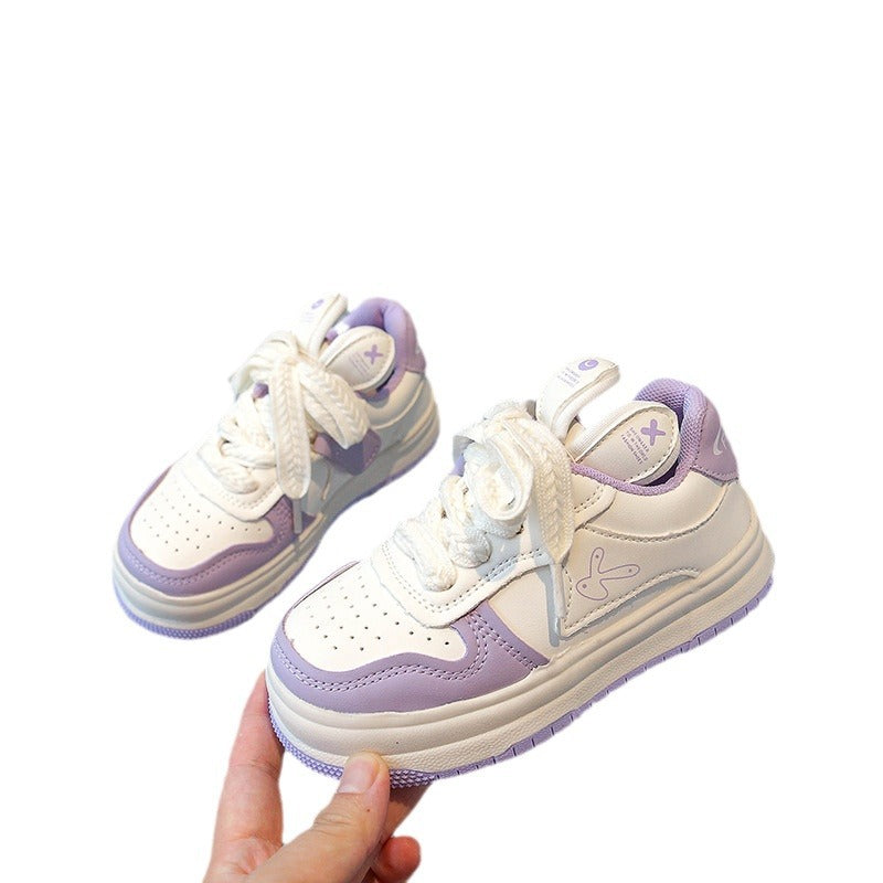 Ears Fashion White Boy's Spring Soft Sneakers