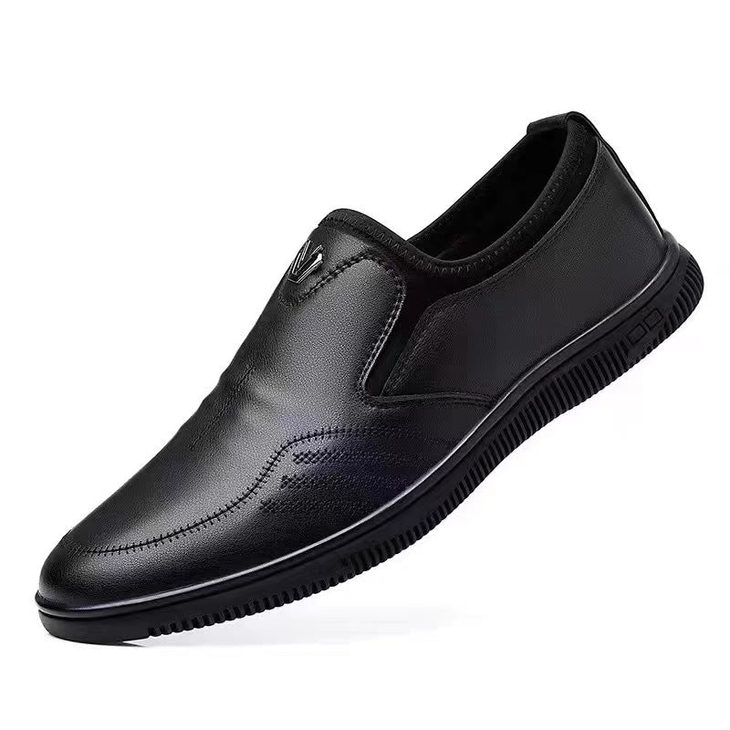 Men's Business Leisure Slip On Korean Leather Shoes