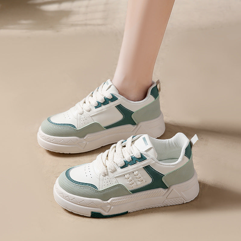 Women's Autumn Platform White Korean Versatile Sneakers