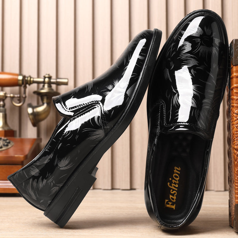 Chaussures d'affaires formelles en cuir à enfiler de grande taille pour hommes