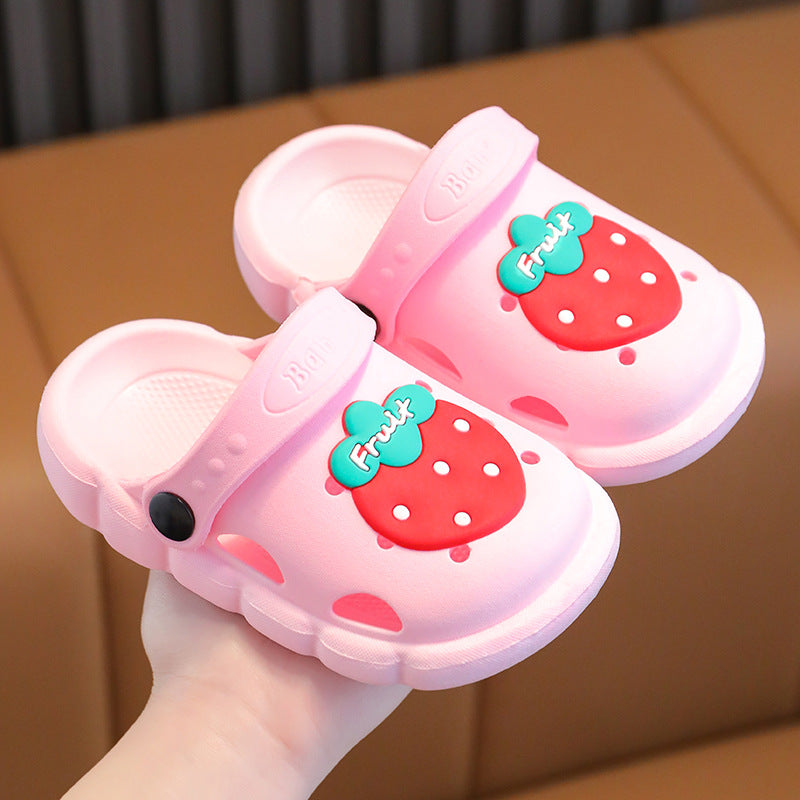 Children's Cute Fruit Indoor Soft Bottom Household Sandals