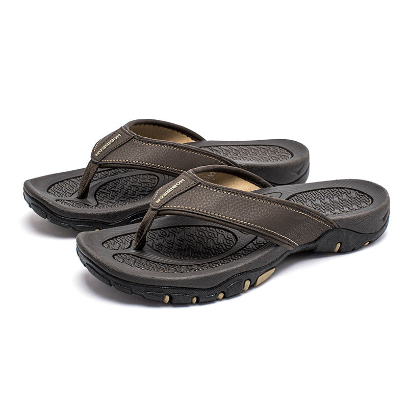 Men's Summer Breathable Beach Open Toe Flip Flops